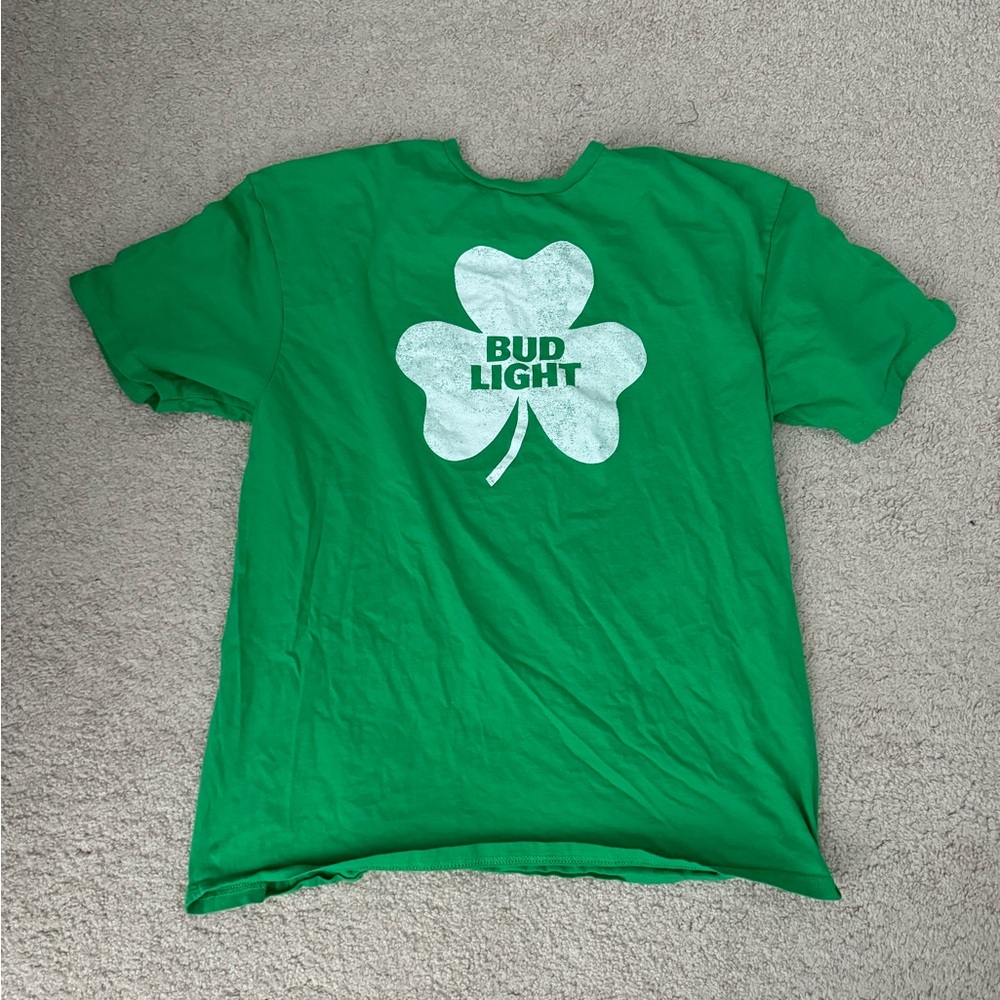 Unisex Bud Light Shamrock shirt XL green